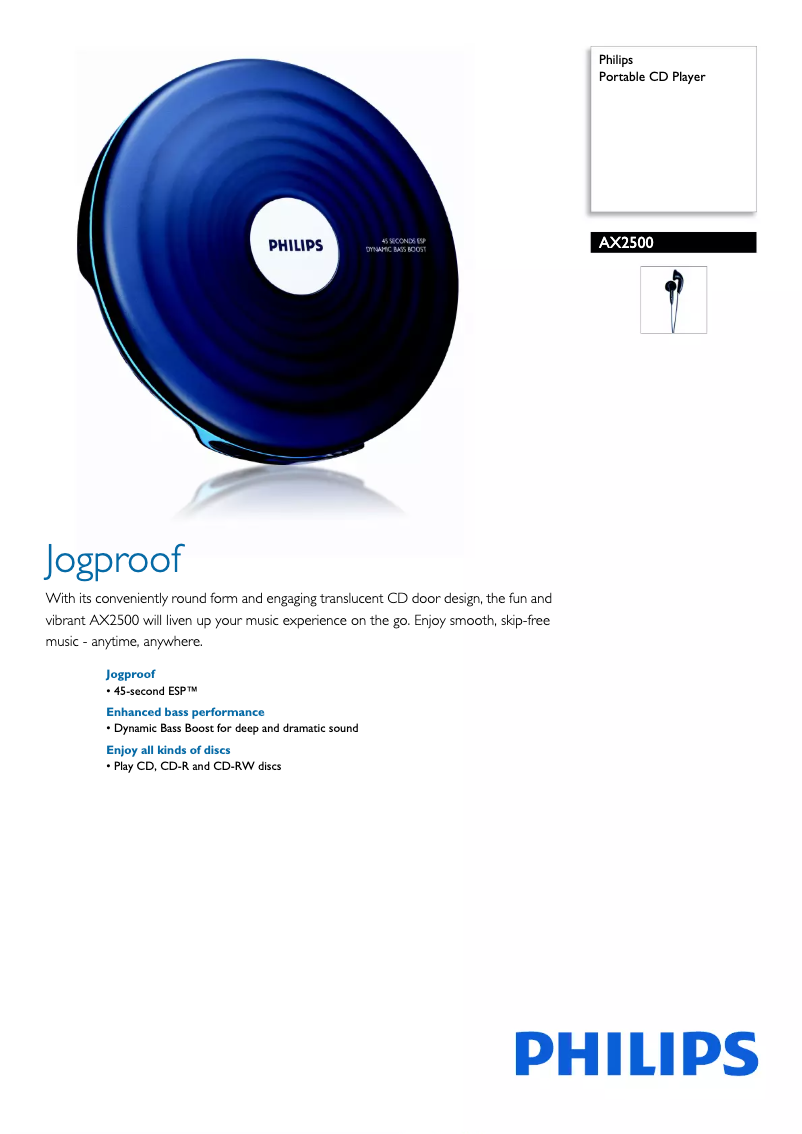 Image de la première page du manuel de l'appareil AX2500