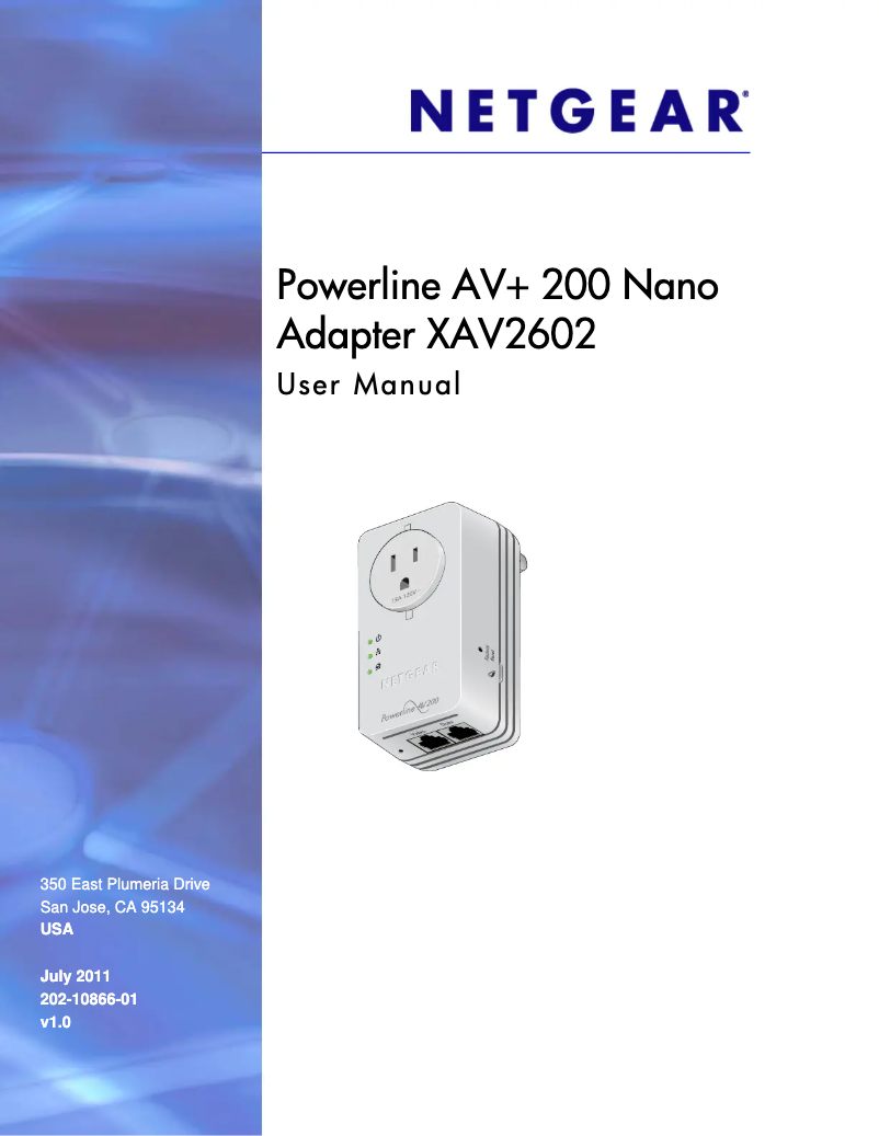 Page n°1 - Manuel utilisateur Netgear Powerline AV+ 200 NDP