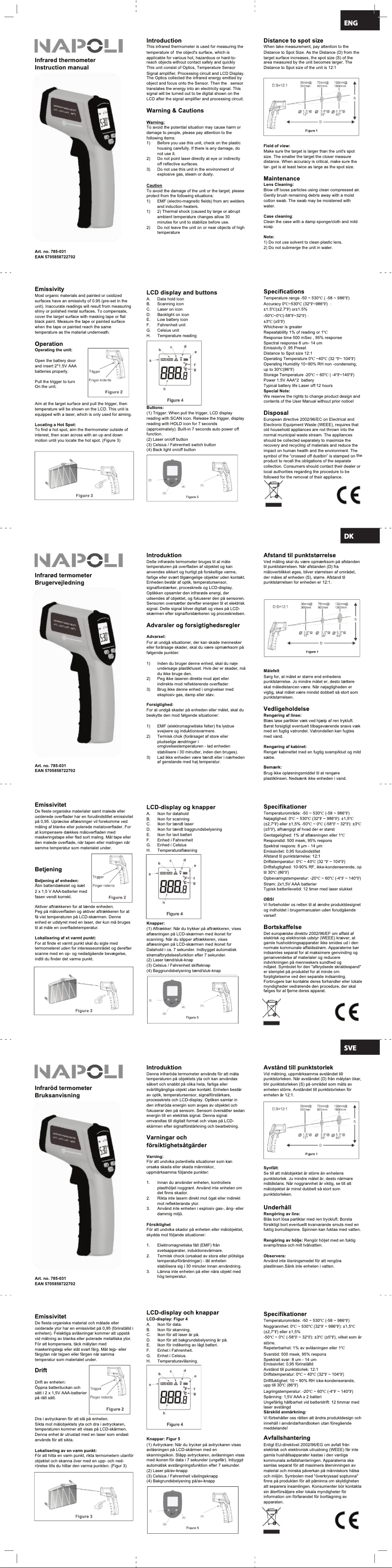 Image de la première page du manuel de l'appareil 785-031