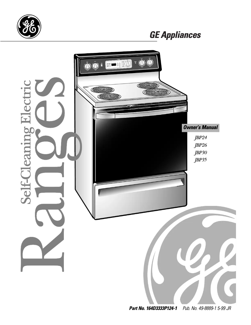 First page image of the manual for Spectra JBP30BBAD