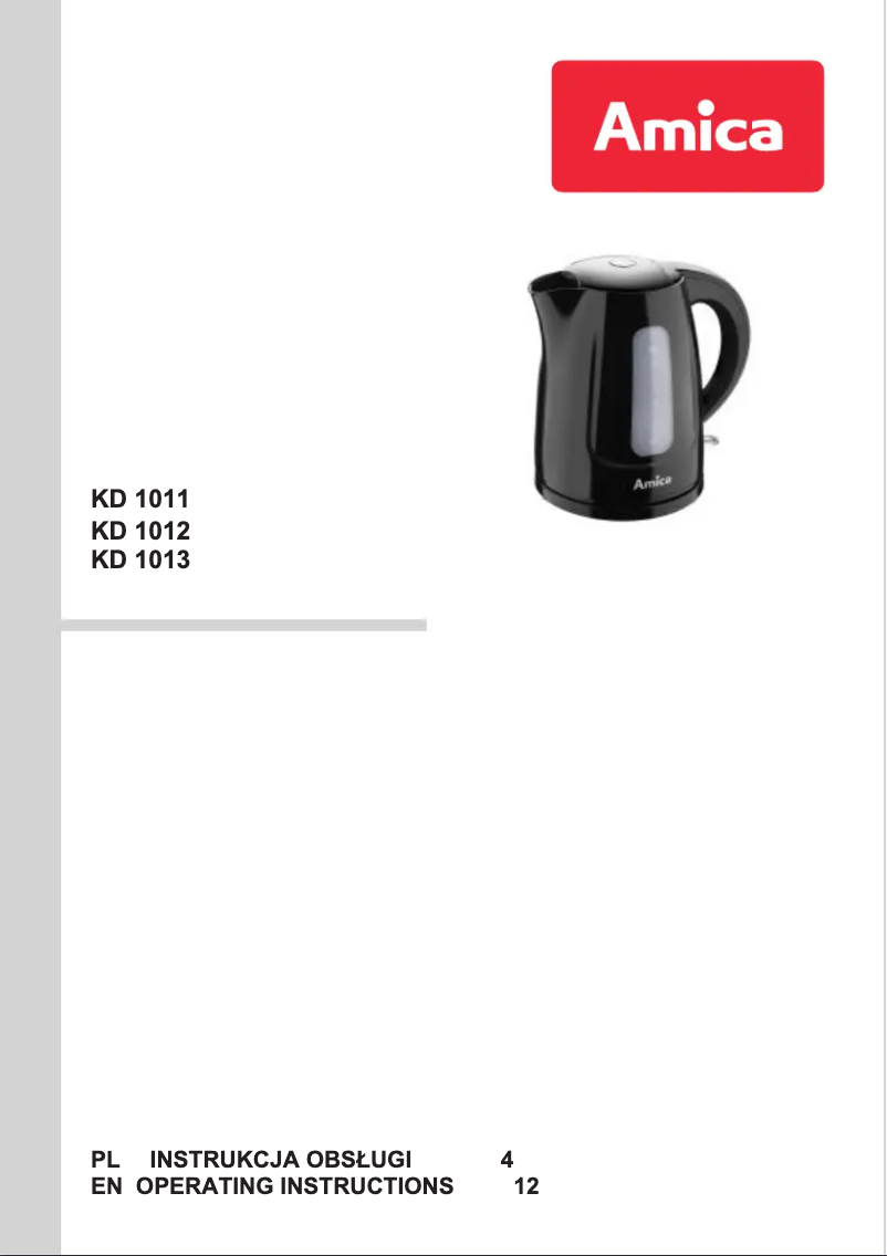 Image de la première page du manuel de l'appareil KD1011