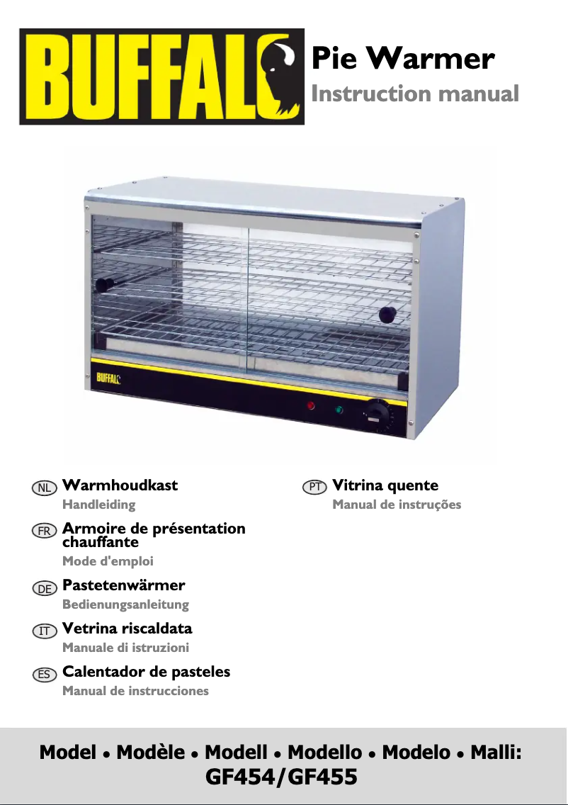 Image de la première page du manuel de l'appareil GF455