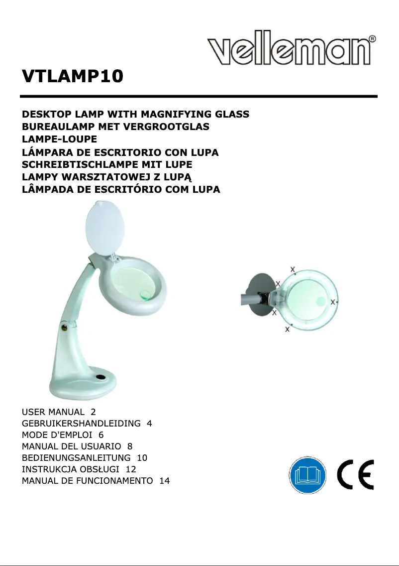 Image de la première page du manuel de l'appareil VTLAMP10