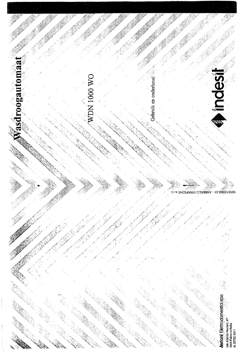 Page n°1 - Manuel utilisateur Indesit WDN 1000 WO