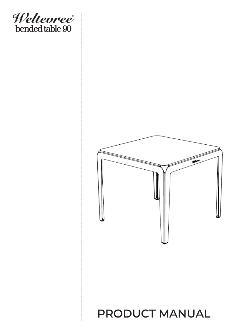 Page n°1 - Manuel utilisateur Weltevree Bended table 90