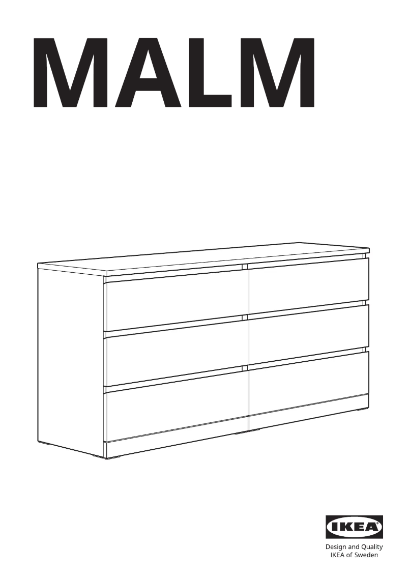 Page 1 de la notice Manuel utilisateur Ikea MALM 105.763.08