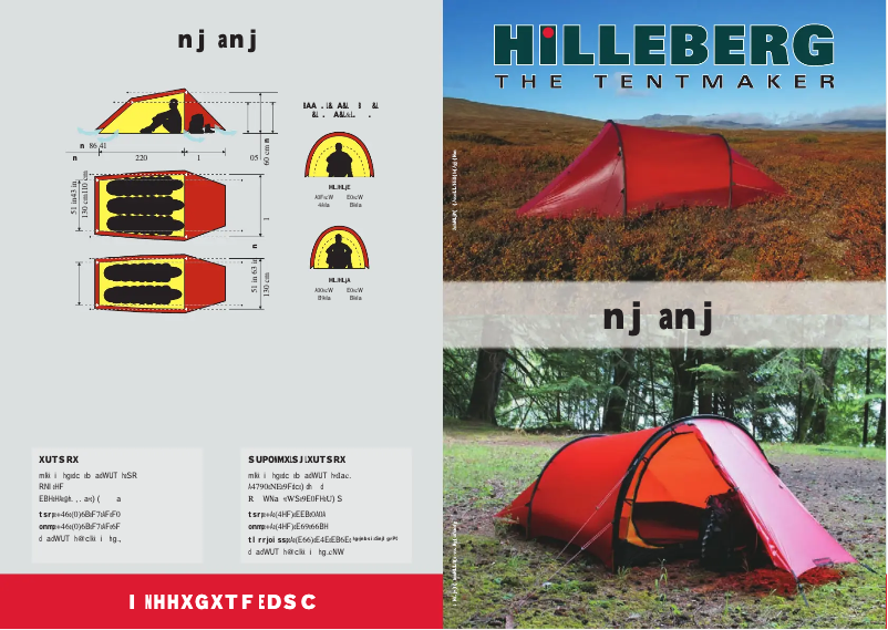 Page 1 de la notice Manuel utilisateur Hilleberg Anjan
