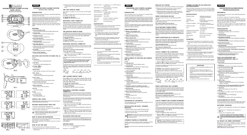 Page 1 de la notice Manuel utilisateur Oregon Scientific PE316CA