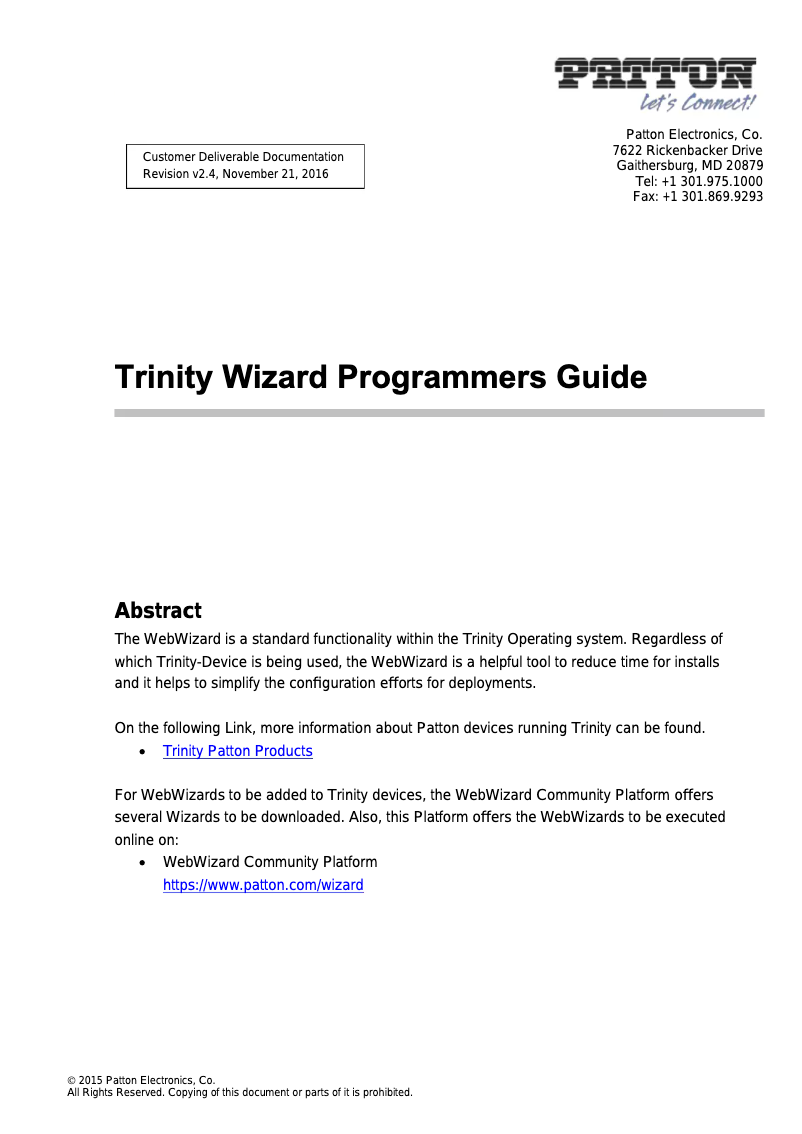 Page 1 de la notice Manuel utilisateur Patton SmartNode Open Gateway Appliance