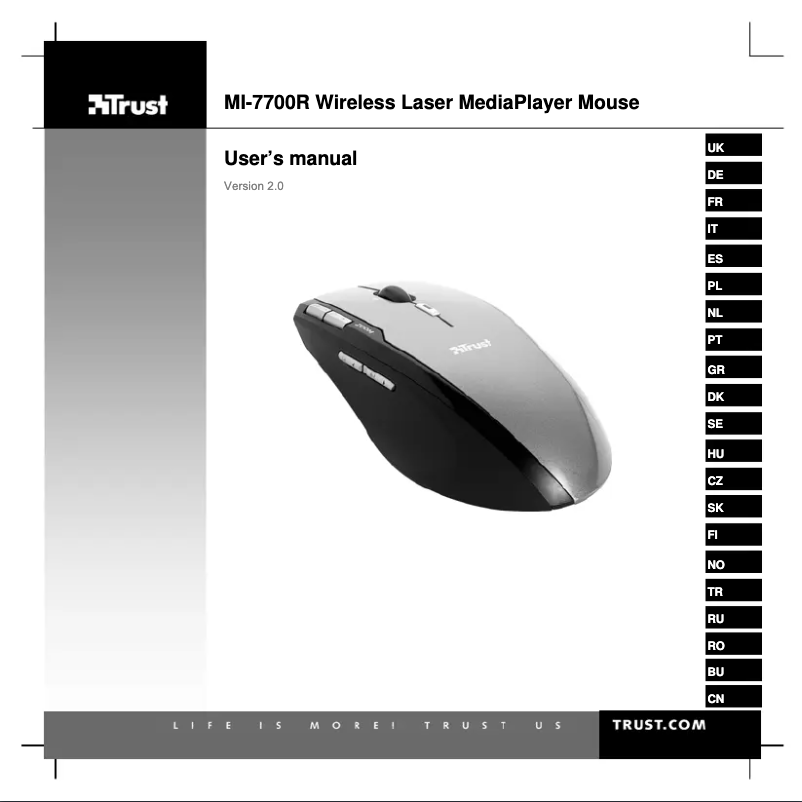 Image de la première page du manuel de l'appareil MI-7700R