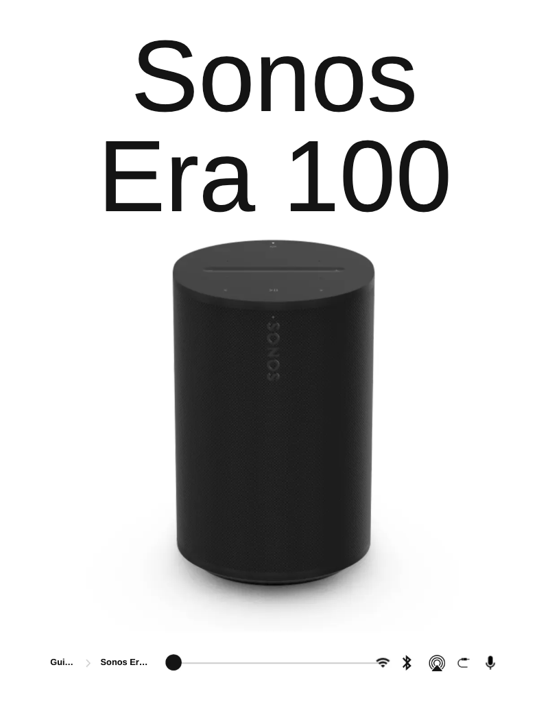 Page n°1 - Manuel utilisateur Sonos Era 100