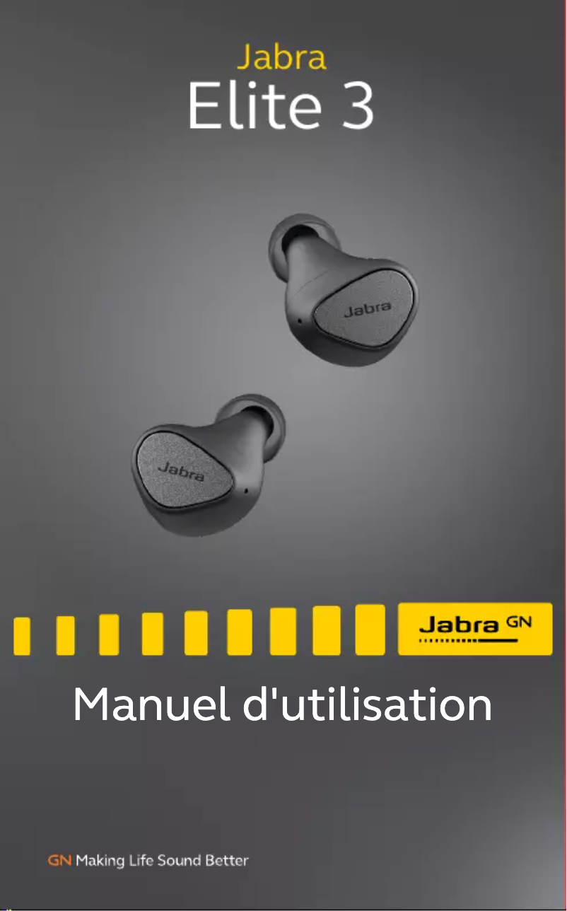 Page 1 de la notice Manuel utilisateur Jabra Elite 3