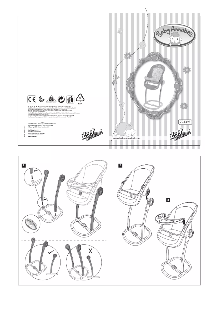 Page n°1 - Manuel utilisateur Baby Annabell 794395