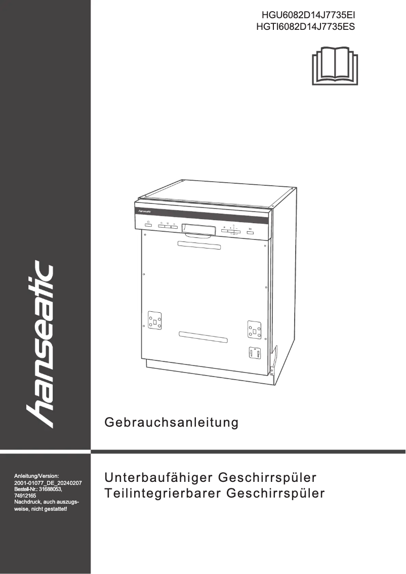 Imagen de la primera página del manual del dispositivo HGU6082D14J7735EI