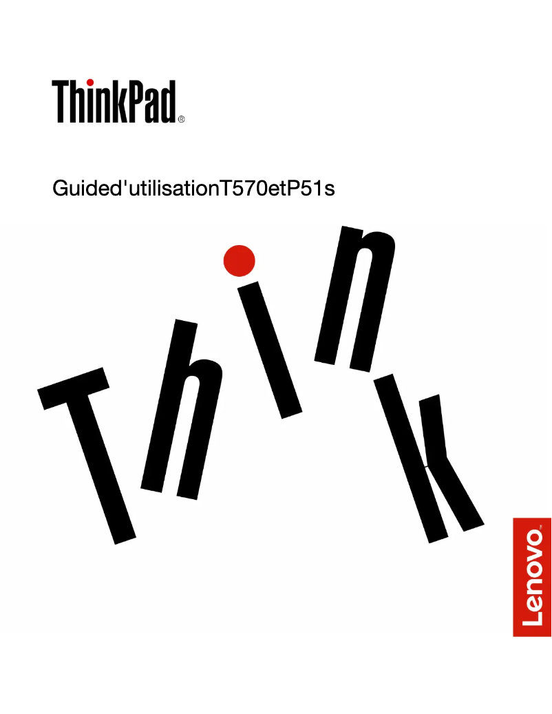 Image de la première page du manuel de l'appareil ThinkPad P51s