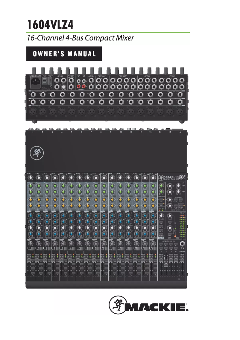 Image de la première page du manuel de l'appareil 1604VLZ4
