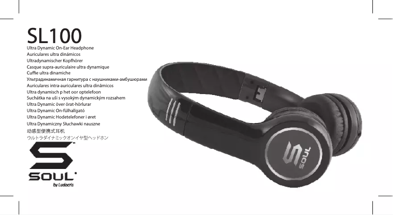 Image de la première page du manuel de l'appareil SL100