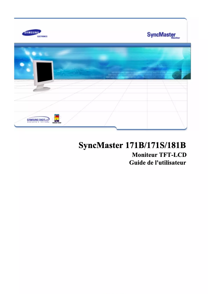 Page n°1 - Manuel utilisateur Samsung SyncMaster 171B