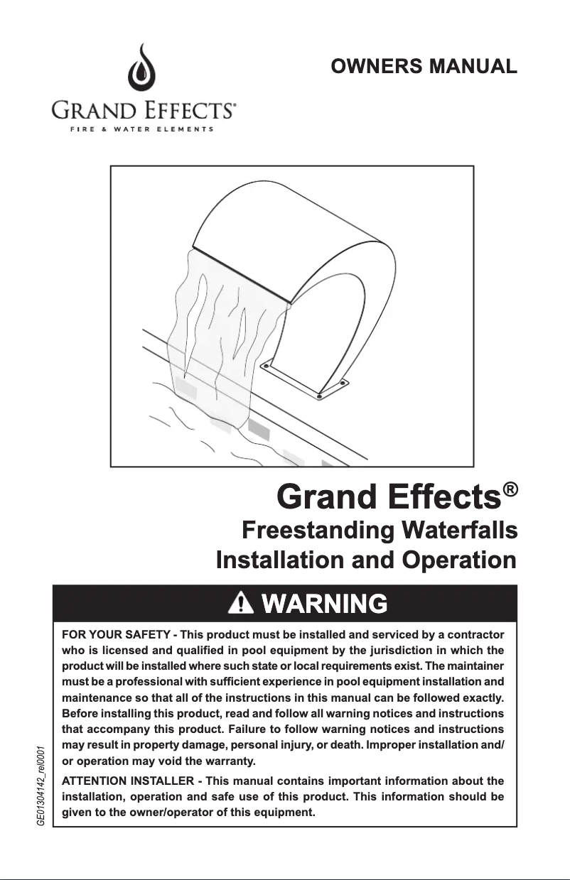 Page 1 de la notice Manuel utilisateur Grand Effects Moderno