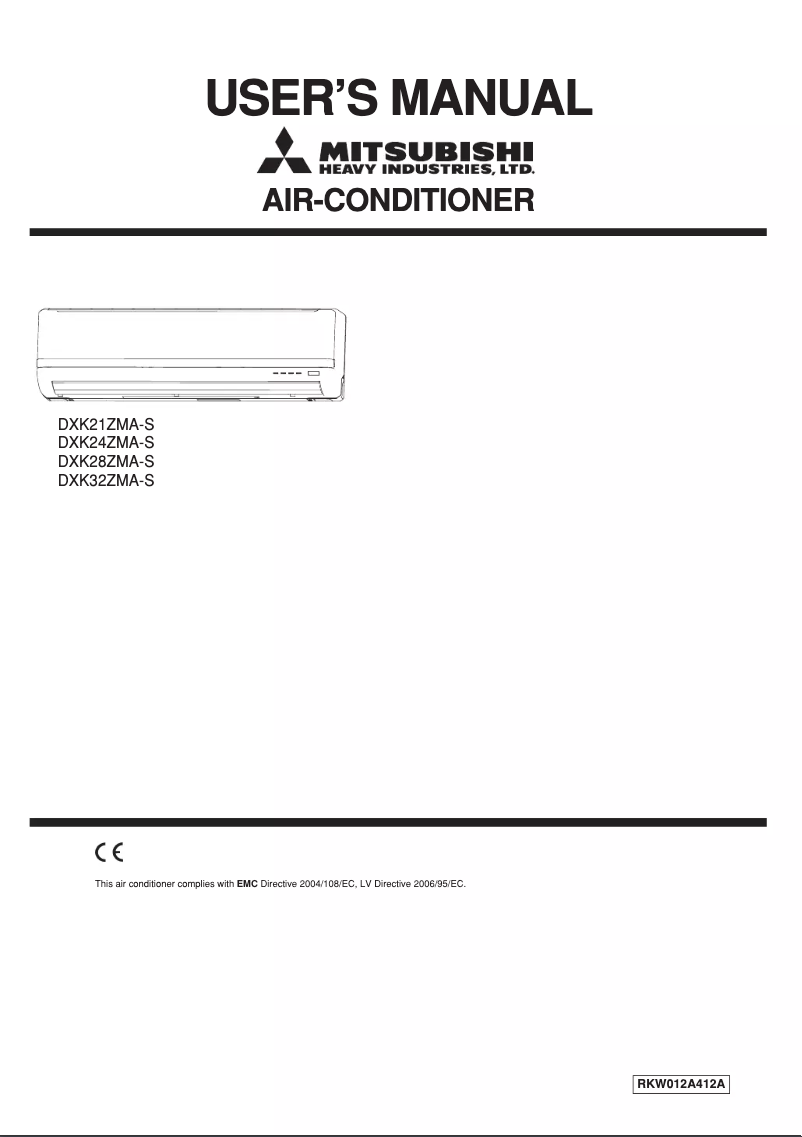 Página 1 del manual Manual de usuario Mitsubishi DXK32ZMA-S