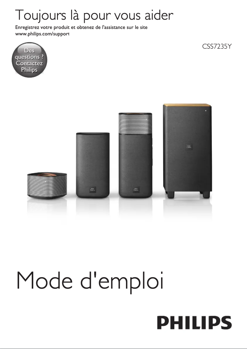 Image de la première page du manuel de l'appareil Fidelio E5 CSS7235Y
