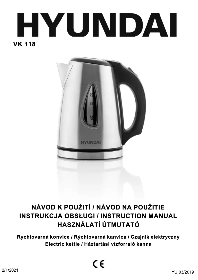 Image de la première page du manuel de l'appareil VK 118