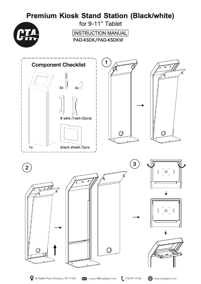 Page n°1 - Manuel utilisateur CTA Digital PAD-KSDK