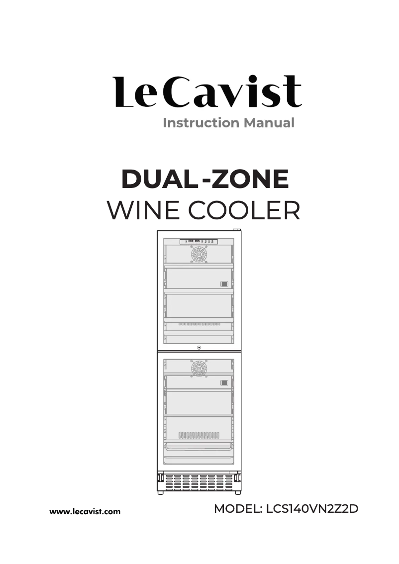 Page n°1 - Manuel utilisateur LeCavist LCS140VN2Z2D