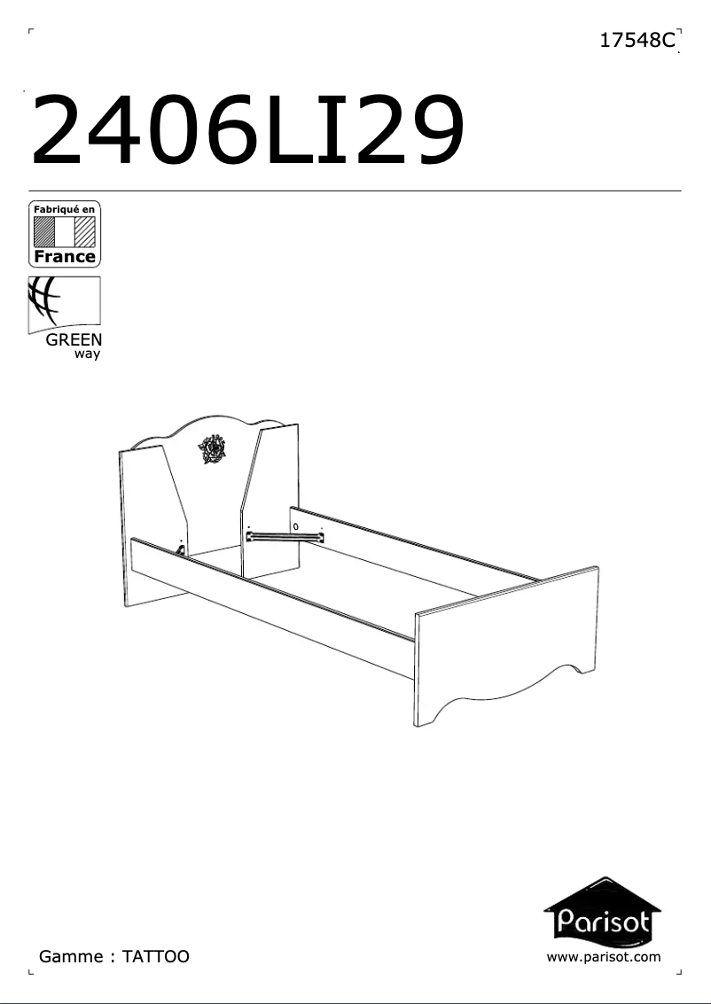 Página 1 del manual Manual de usuario Parisot Tattoo 2406LI29