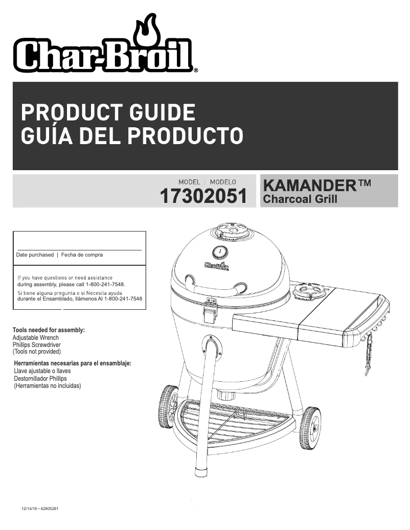 Page 1 de la notice Manuel utilisateur Char-Broil 17302051