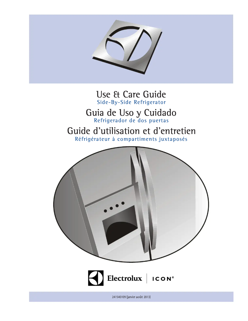 Page 1 de la notice Manuel utilisateur Electrolux E23CS78HPS
