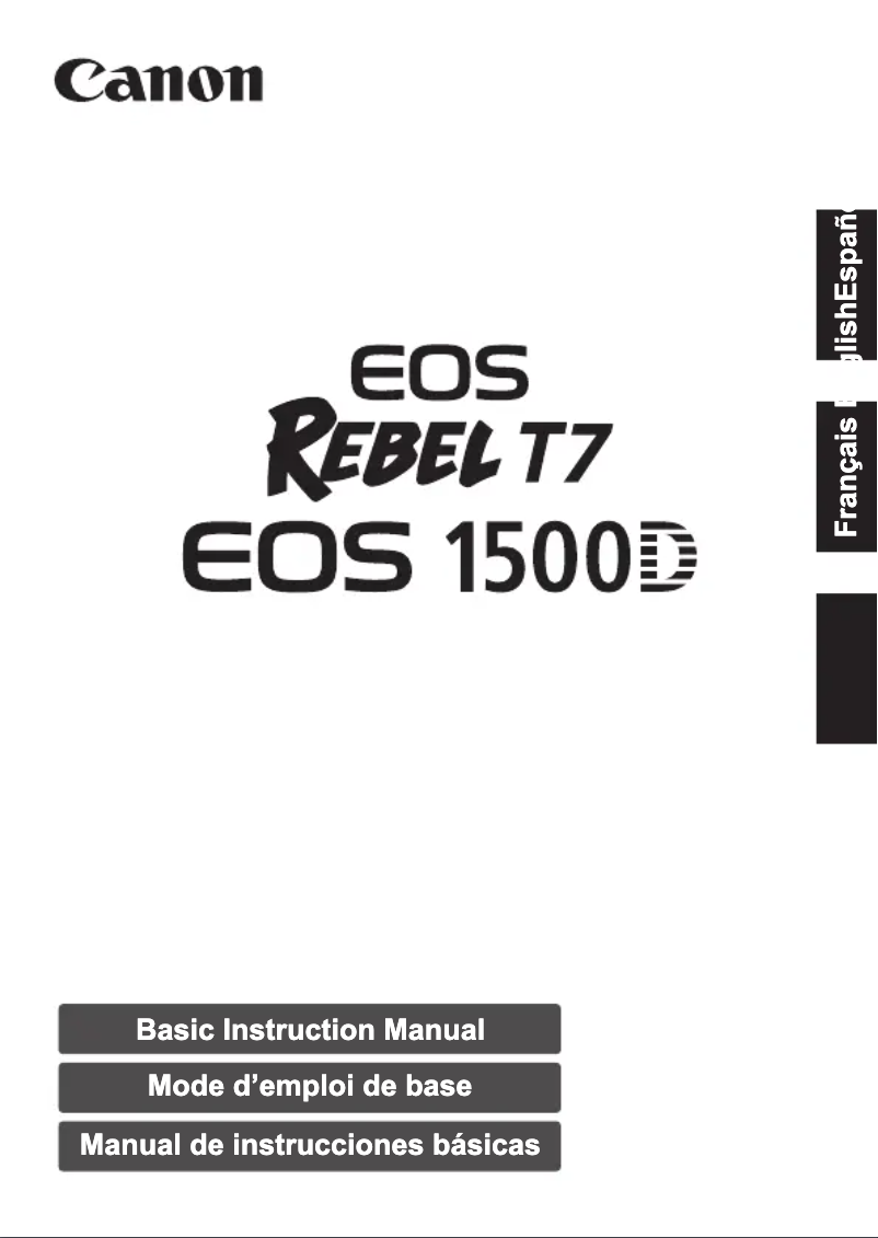 Page 1 de la notice Manuel utilisateur Canon EOS 1500D