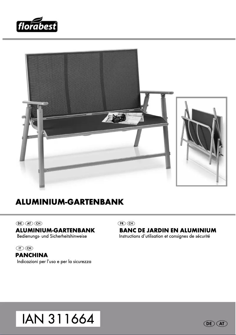 Page 1 de la notice Manuel utilisateur Florabest IAN 311664