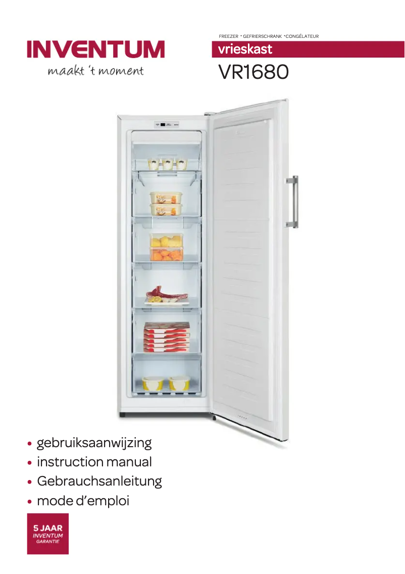Page n°1 - Manuel utilisateur Inventum VR1680