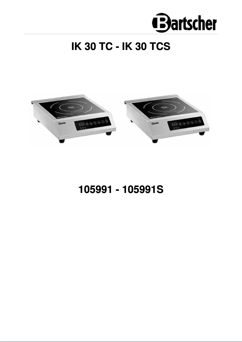 Image de la première page du manuel de l'appareil IK 30TCS