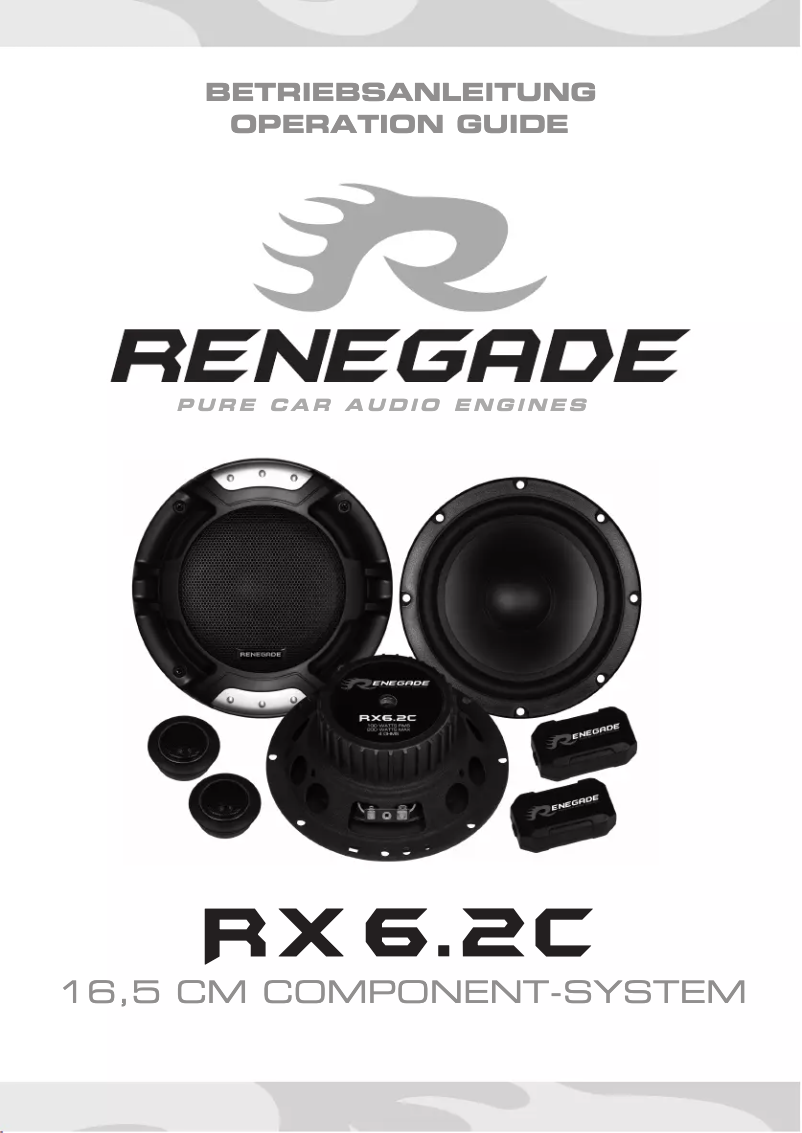 Image de la première page du manuel de l'appareil RX6.2C