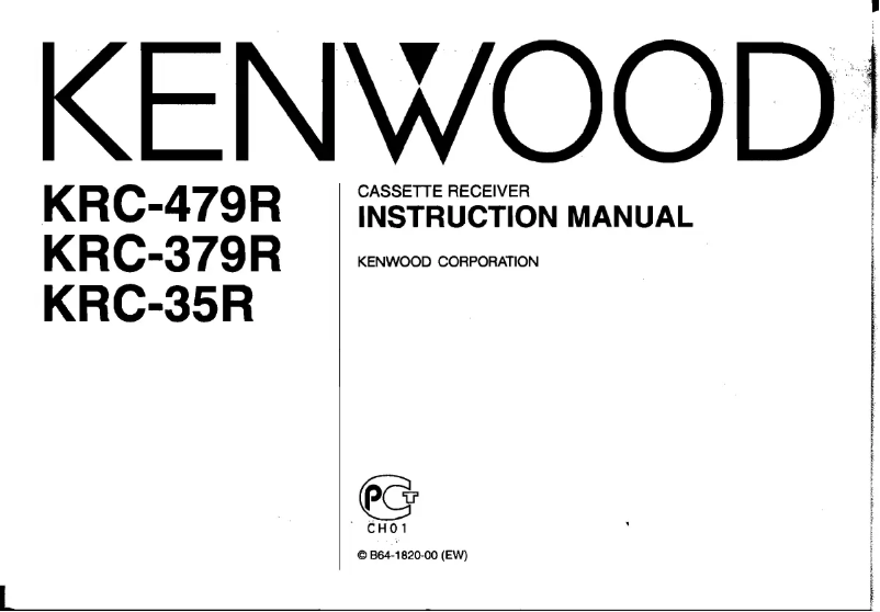 Page 1 de la notice Manuel utilisateur Kenwood KRC-379R