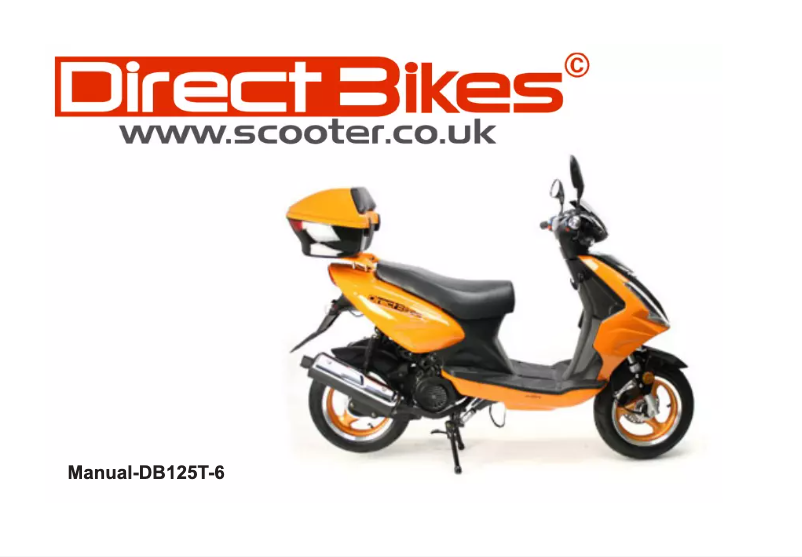 Page 1 de la notice Manuel utilisateur DirectBikes DB125T-6