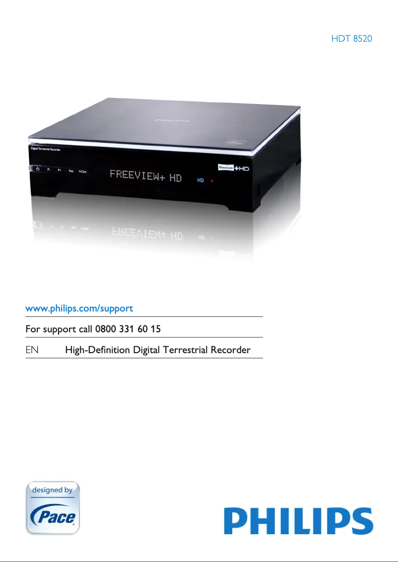 Page n°1 - Manuel utilisateur Philips HDT8520