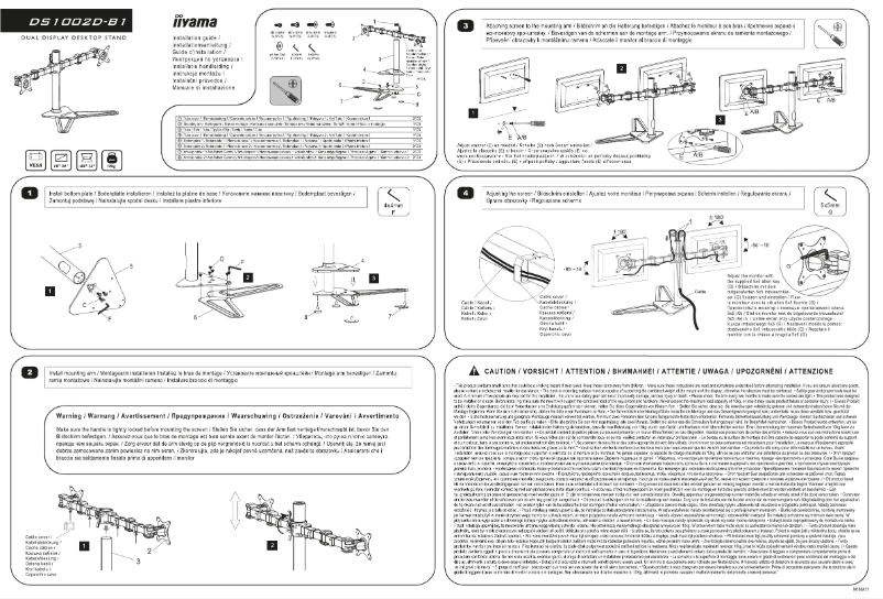 Page 1 de la notice Manuel utilisateur Iiyama DS1002D-B1