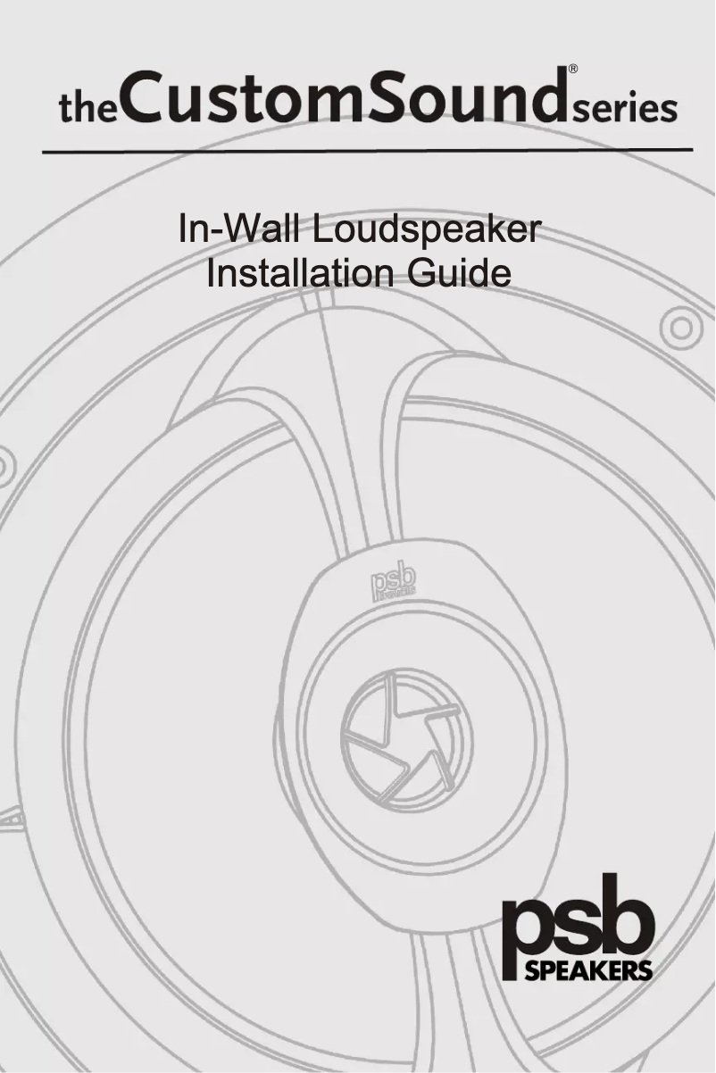 Page n°1 - Manuel utilisateur PSB CustomSound CW60R