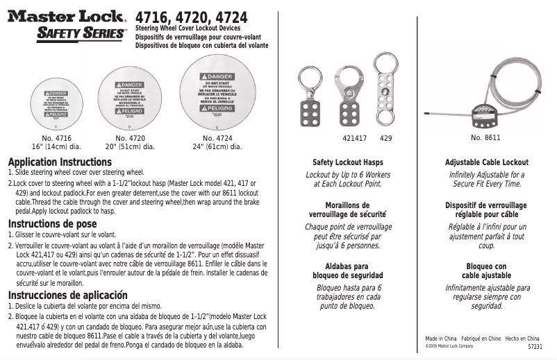 Image de la première page du manuel de l'appareil 4716