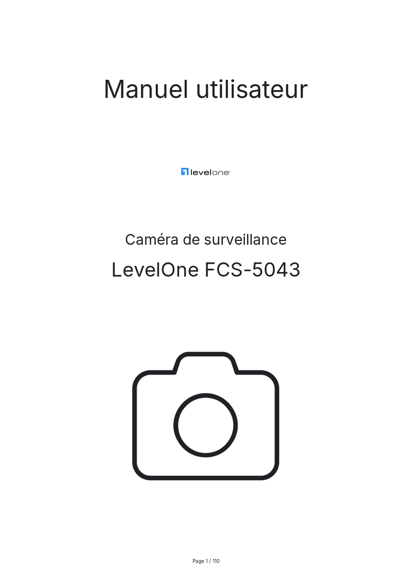Image de la première page du manuel de l'appareil FCS-5043