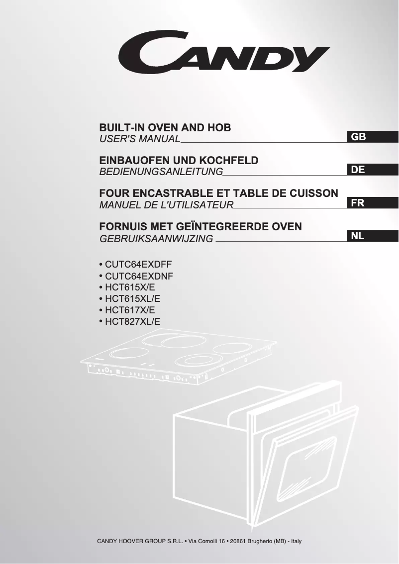 Page 1 de la notice Manuel utilisateur Candy CUTCE64EXDFF