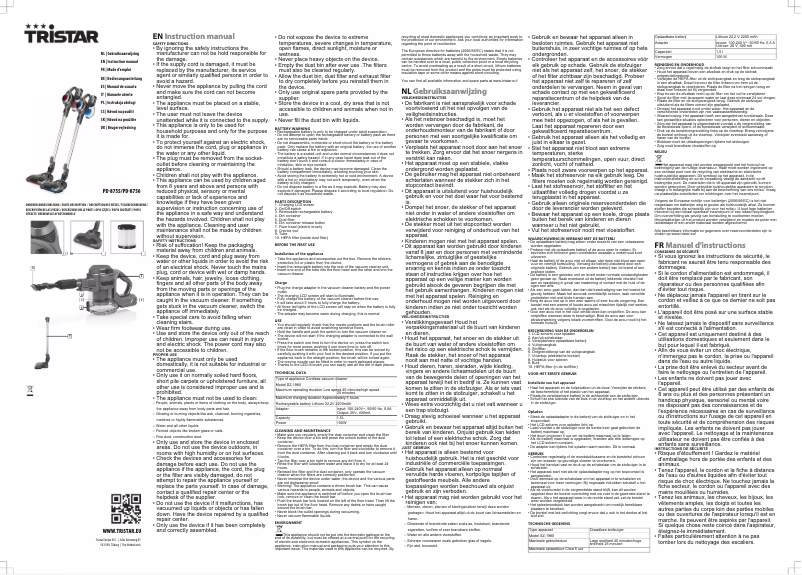 Image de la première page du manuel de l'appareil PD-8756