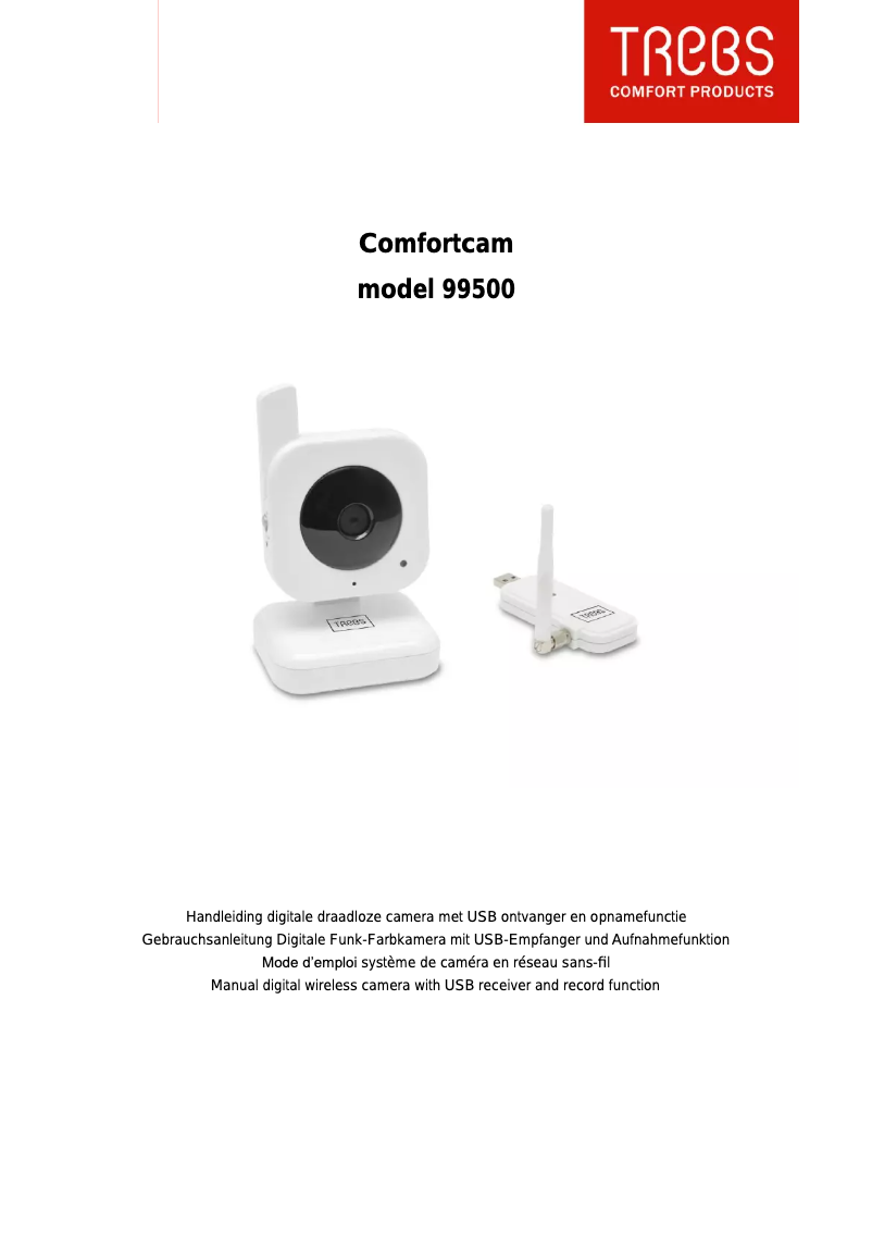 Page 1 de la notice Manuel utilisateur Trebs Comfortcam 99500