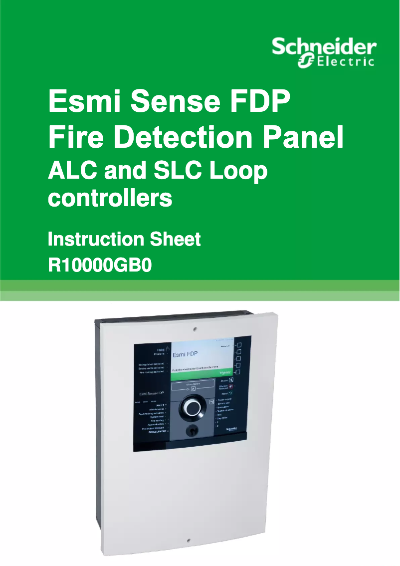 Page 1 de la notice Manuel utilisateur Schneider Esmi Sense FDP