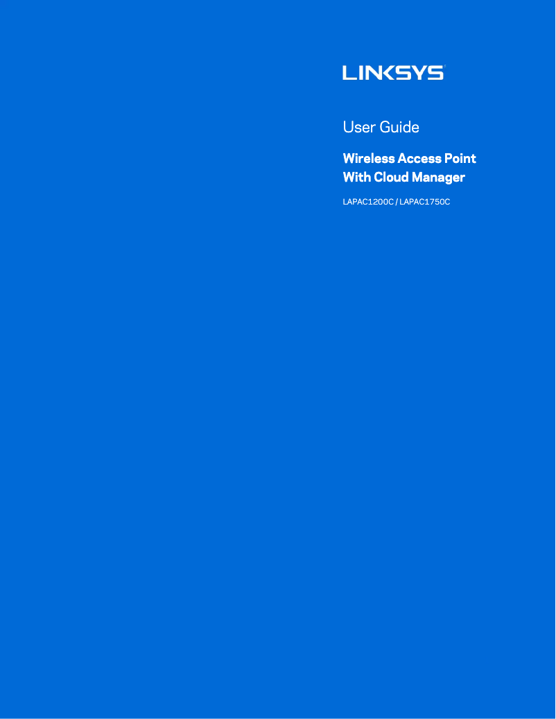 Image de la première page du manuel de l'appareil LAPAC1750C