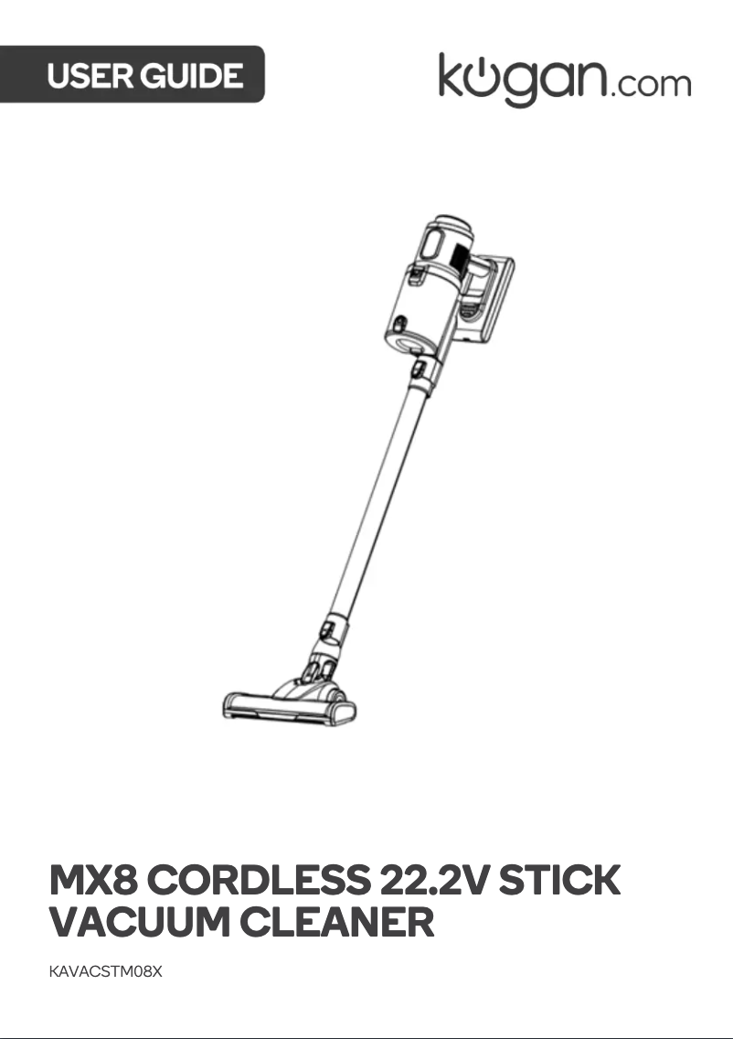 Page n°1 - Manuel utilisateur Kogan MX8 Cordless