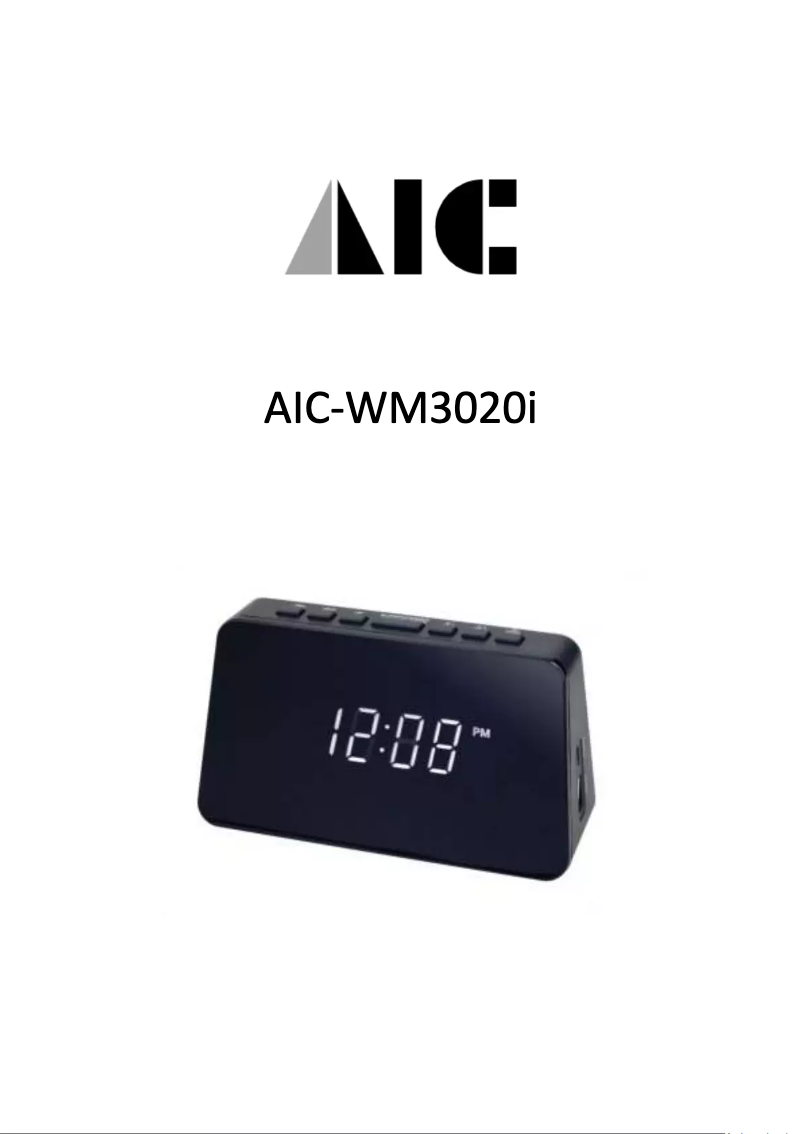 Image de la première page du manuel de l'appareil WM3020I